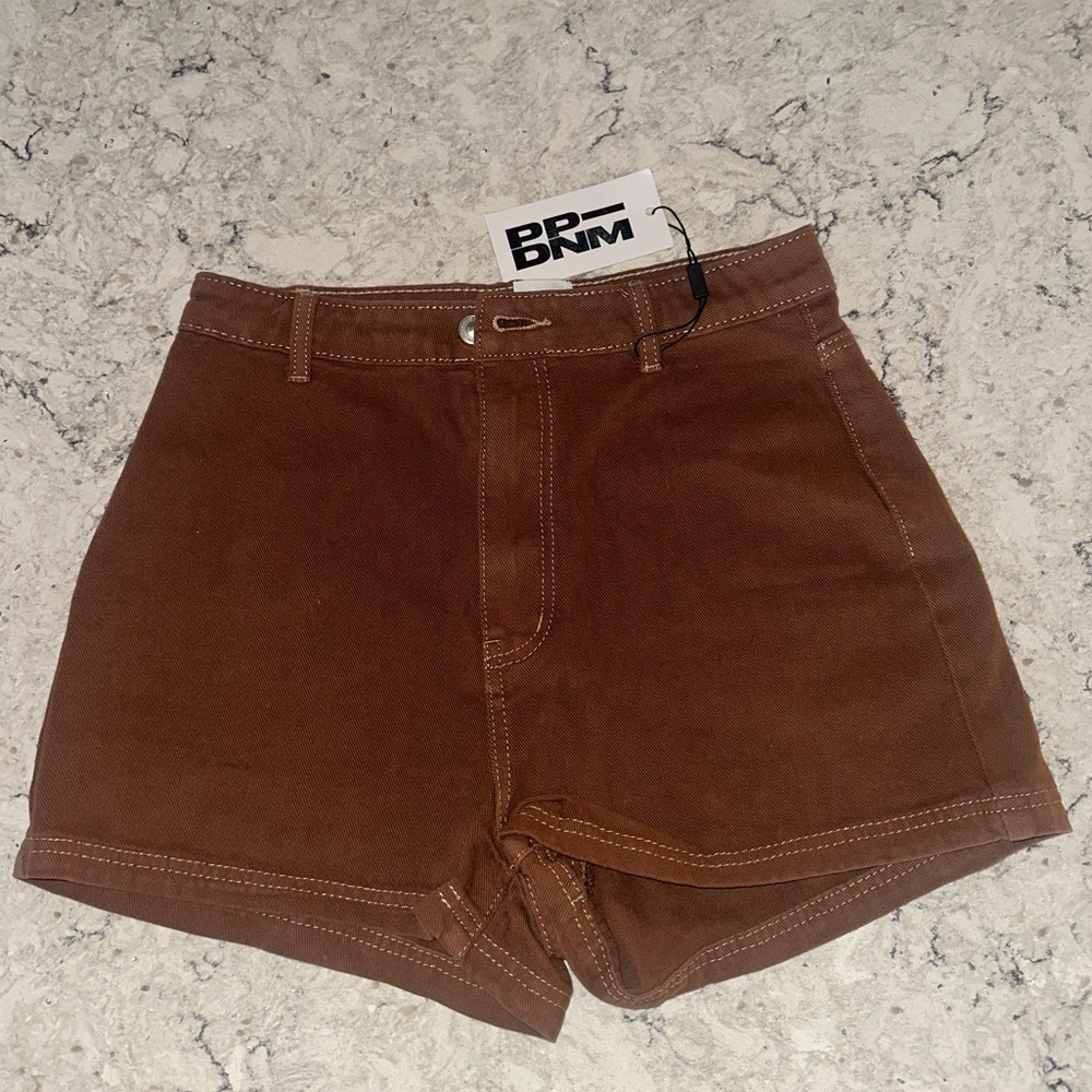 NWT Princess Polley brown denim shorts ￼Size M